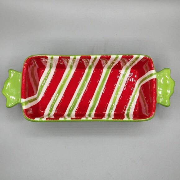 Christmas Candy Shaped Serving Bakeware Cooking Dishes Large Loaf Pan. - Picture 5 of 9